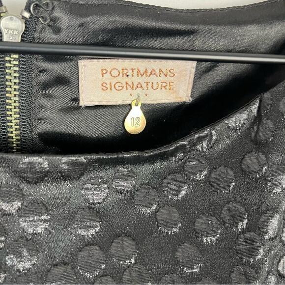 Portman’s Signature Bubble Print Little Black Mini Dress, Size US 8/AUS 12 - Picture 5 of 9